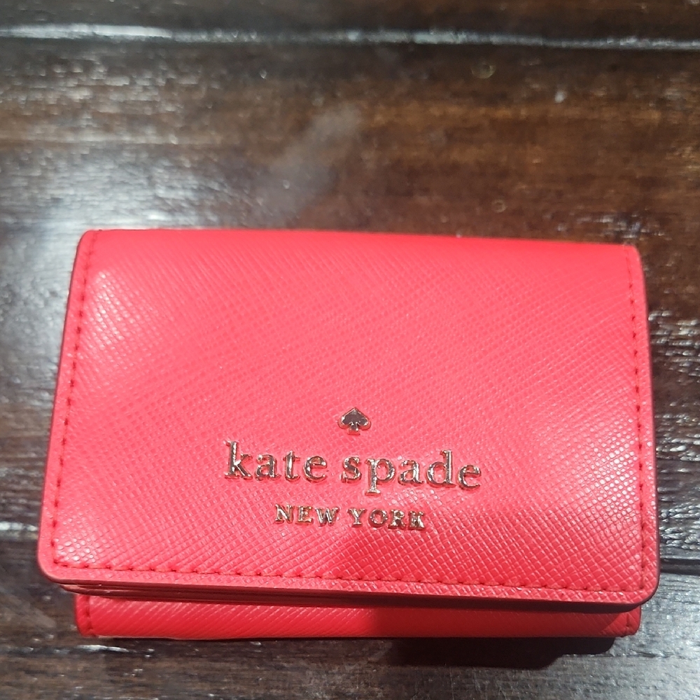 Kate Spade Vibrant Red Wallet and  Card Holder